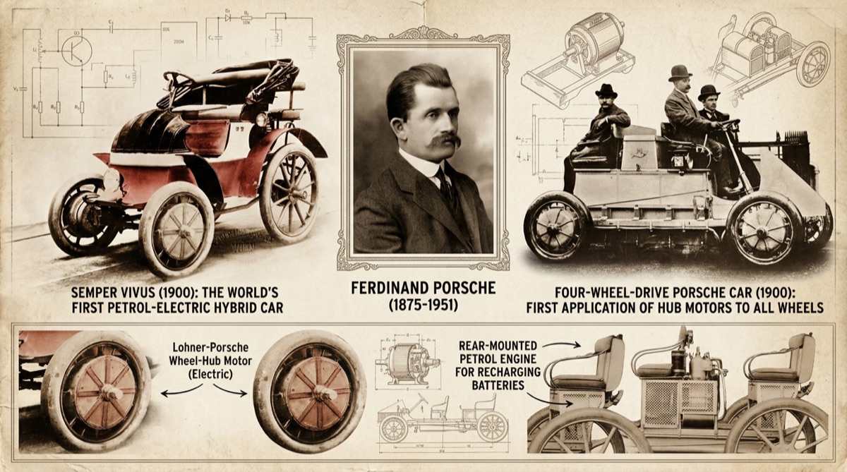 Porsche's electric vehicles across the decades