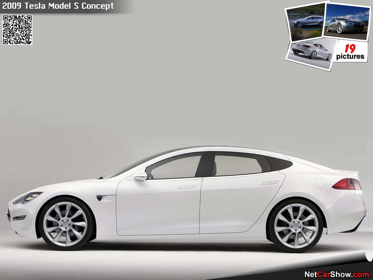 The 2009 Tesla Model S concept