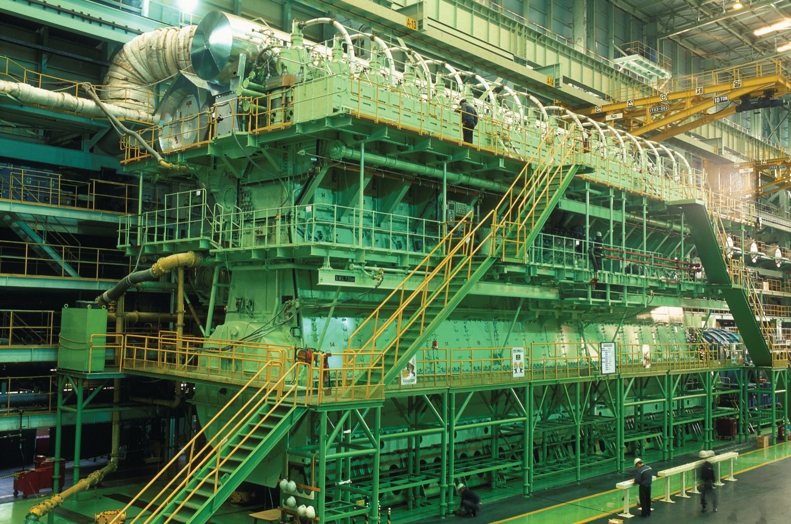 The Wärtsilä RT-flex96C marine diesel engine