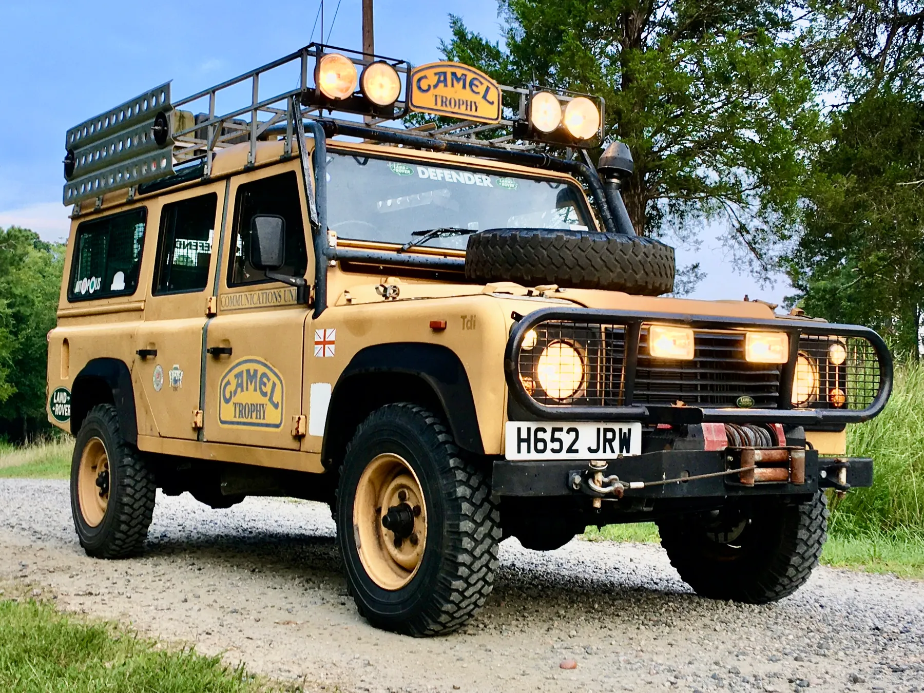 A Camel Trophy Land Rover Defender